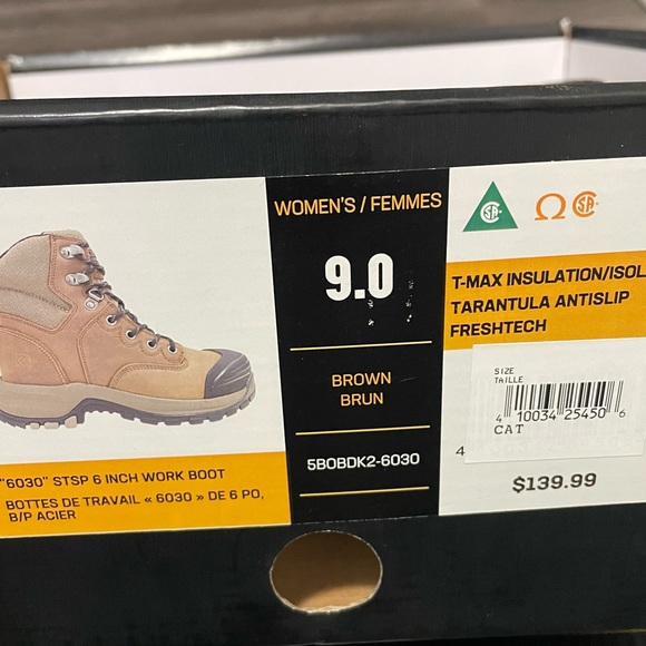 Women 6 In Steel Toe Steel Plate Tarantula Antislip FRESHTECH Leather Wrk Boots - Picture 2 of 10